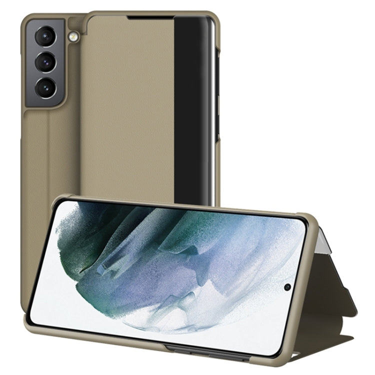 Window View Leather Phone Case, For Xiaomi Redmi Note 11, For Samsung Galaxy S22+ 5G, For Samsung Galaxy S22 5G