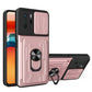 Camera Cover Phone Case with Card Slot & Holder, For Xiaomi 11T, For Xiaomi Redmi Note 10 Pro, For Xiaomi Redmi 10, For Samsung Galaxy S21 FE 5G