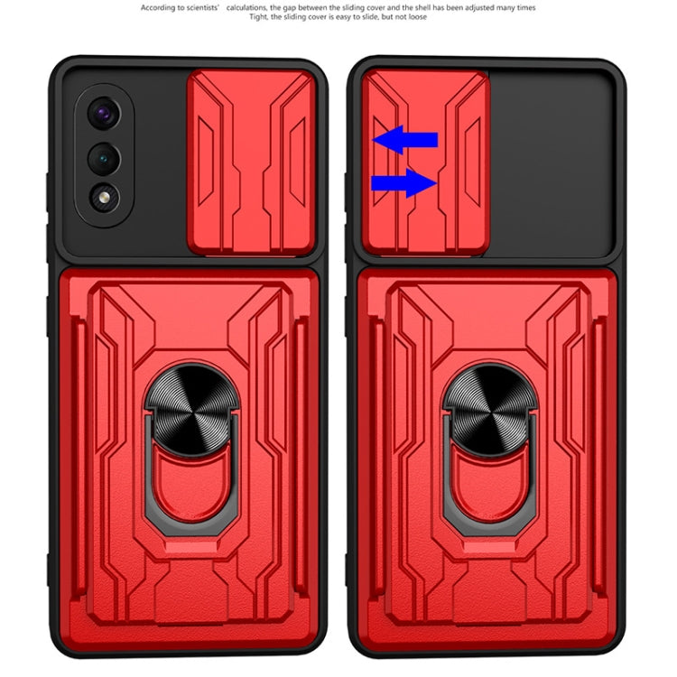 Camera Cover Phone Case with Card Slot & Holder