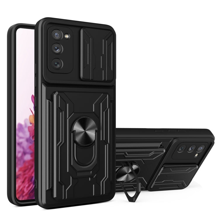 Camera Cover Phone Case with Card Slot & Holder