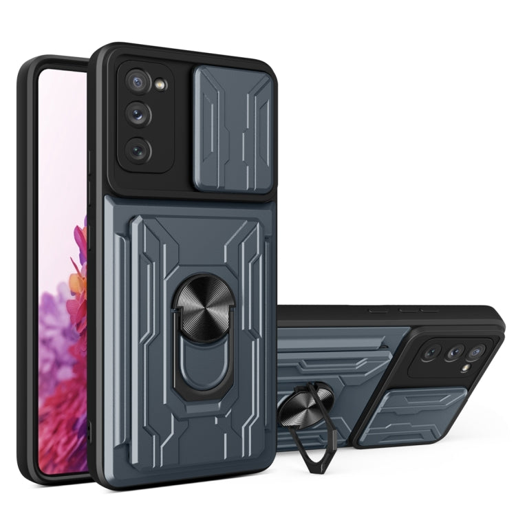 Camera Cover Phone Case with Card Slot & Holder
