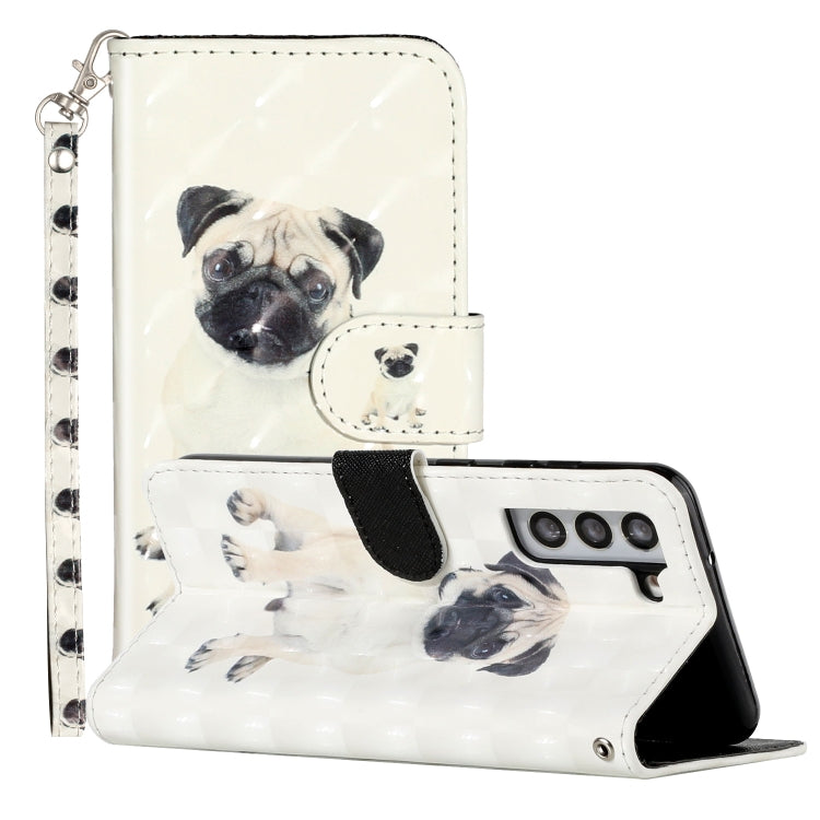 3D Pattern Horizontal Flip PU Leather Phone Case