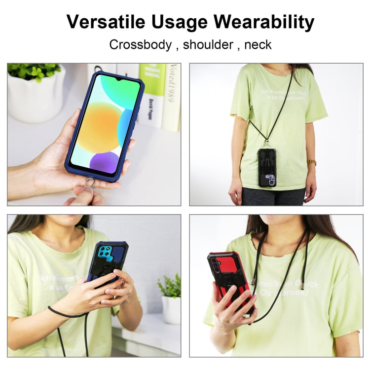 Armor Warrior Shockproof PC + TPU Lanyard Phone Case, For Samsung Galaxy A13 5G, For Infinix Hot 11, For Infinix Hot 11s, For Infinix Note 10 Pro, For Infinix Smart 6