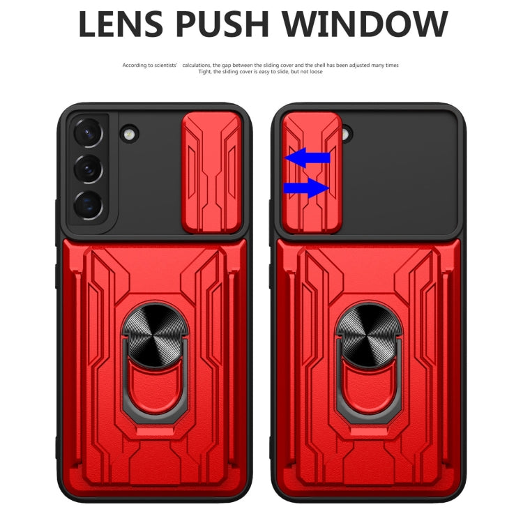 Sliding Camshield Card Phone Case, For Samsung Galaxy S22+ 5G