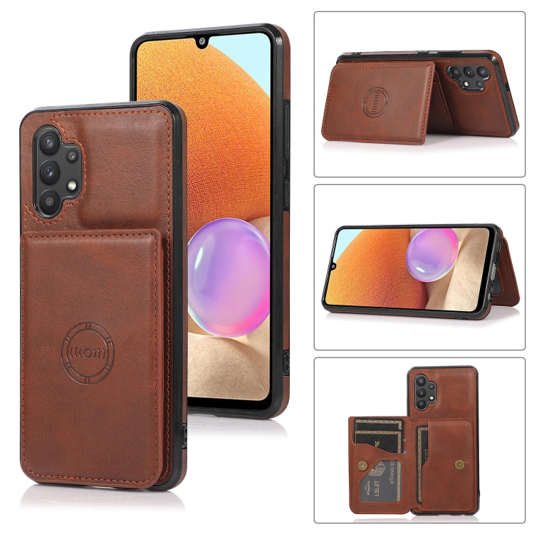 Calf Texture Magnetic Card Bag PU Phone Case, For Samsung Galaxy A12 5G, For Samsung Galaxy A22 5G, For Samsung Galaxy A32 4G, For Samsung Galaxy A32 5G, For Samsung Galaxy A52 5G, For Samsung Galaxy A72 5G, For Samsung Galaxy Note10�������������������...