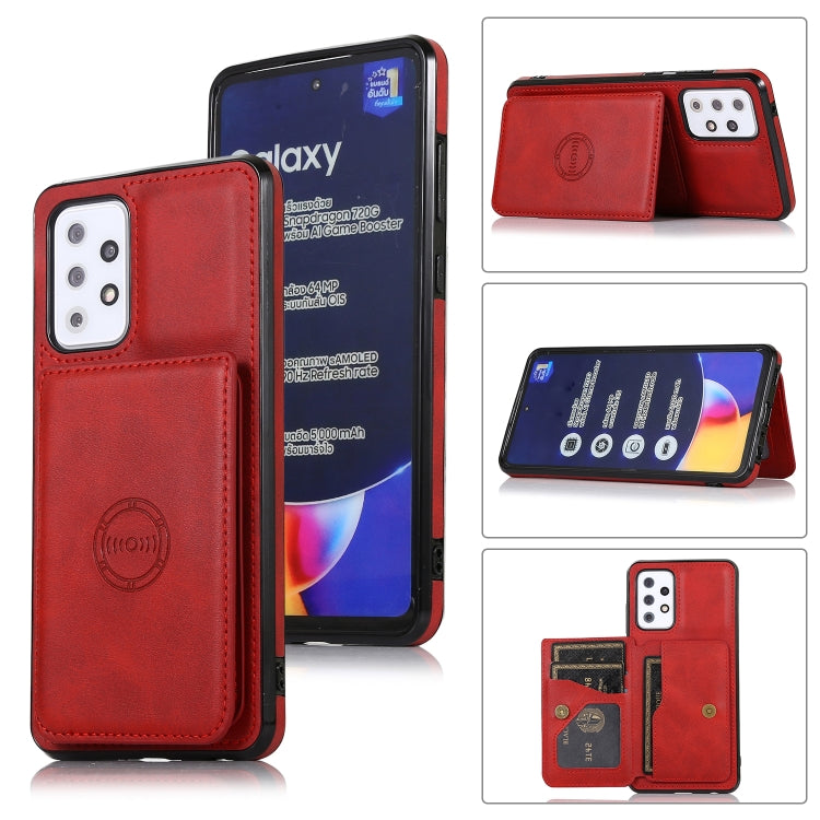 Calf Texture Magnetic Card Bag PU Phone Case, For Samsung Galaxy A12 5G, For Samsung Galaxy A22 5G, For Samsung Galaxy A32 4G, For Samsung Galaxy A32 5G, For Samsung Galaxy A52 5G, For Samsung Galaxy A72 5G, For Samsung Galaxy Note10�������������������...
