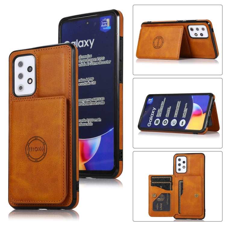 Calf Texture Magnetic Card Bag PU Phone Case, For Samsung Galaxy A12 5G, For Samsung Galaxy A22 5G, For Samsung Galaxy A32 4G, For Samsung Galaxy A32 5G, For Samsung Galaxy A52 5G, For Samsung Galaxy A72 5G, For Samsung Galaxy Note10�������������������...