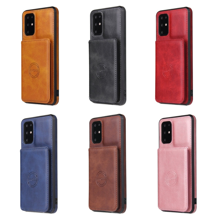 Calf Texture Magnetic Card Bag PU Phone Case, For Samsung Galaxy Note20, For Samsung Galaxy S10, For Samsung Galaxy S20, For Samsung Galaxy S20+, For Samsung Galaxy S20 Ultra, For Samsung Galaxy S21 5G, For Samsung Galaxy S21+ 5G�����������������������...