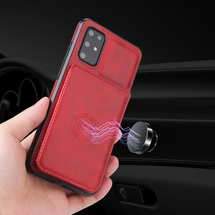 Calf Texture Magnetic Card Bag PU Phone Case, For Samsung Galaxy Note20, For Samsung Galaxy S10, For Samsung Galaxy S20, For Samsung Galaxy S20+, For Samsung Galaxy S20 Ultra, For Samsung Galaxy S21 5G, For Samsung Galaxy S21+ 5G�����������������������...