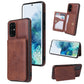 Calf Texture Magnetic Card Bag PU Phone Case, For Samsung Galaxy Note20, For Samsung Galaxy S10, For Samsung Galaxy S20, For Samsung Galaxy S20+, For Samsung Galaxy S20 Ultra, For Samsung Galaxy S21 5G, For Samsung Galaxy S21+ 5G�����������������������...