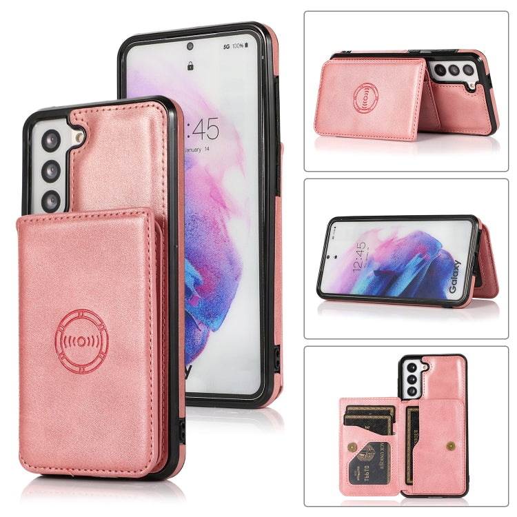 Calf Texture Magnetic Card Bag PU Phone Case, For Samsung Galaxy Note20, For Samsung Galaxy S10, For Samsung Galaxy S20, For Samsung Galaxy S20+, For Samsung Galaxy S20 Ultra, For Samsung Galaxy S21 5G, For Samsung Galaxy S21+ 5G�����������������������...