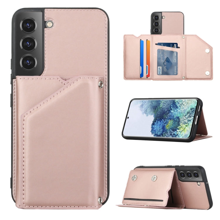 Skin Feel PU + TPU + PC Phone Case with Card Slots, For Xiaomi Redmi Note 11 Pro, For vivo S10e / V23e, For Samsung Galaxy S22 5G, For Samsung Galaxy S22+ 5G, For Samsung Galaxy S22 Ultra 5G
