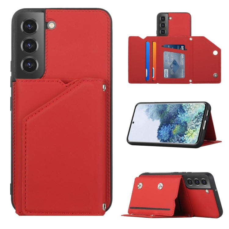 Skin Feel PU + TPU + PC Phone Case with Card Slots, For Xiaomi Redmi Note 11 Pro, For vivo S10e / V23e, For Samsung Galaxy S22 5G, For Samsung Galaxy S22+ 5G, For Samsung Galaxy S22 Ultra 5G
