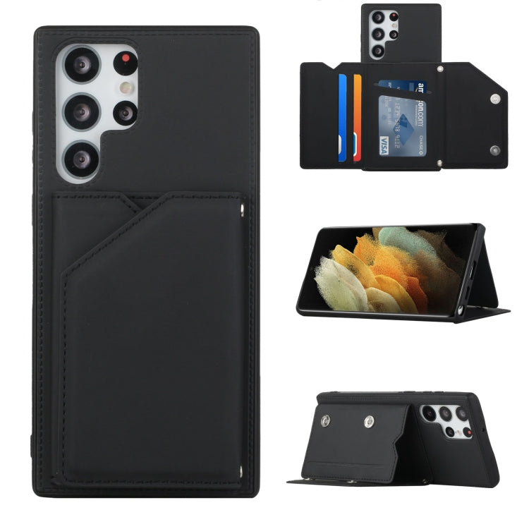 Skin Feel PU + TPU + PC Phone Case with Card Slots, For Xiaomi Redmi Note 11 Pro, For vivo S10e / V23e, For Samsung Galaxy S22 5G, For Samsung Galaxy S22+ 5G, For Samsung Galaxy S22 Ultra 5G