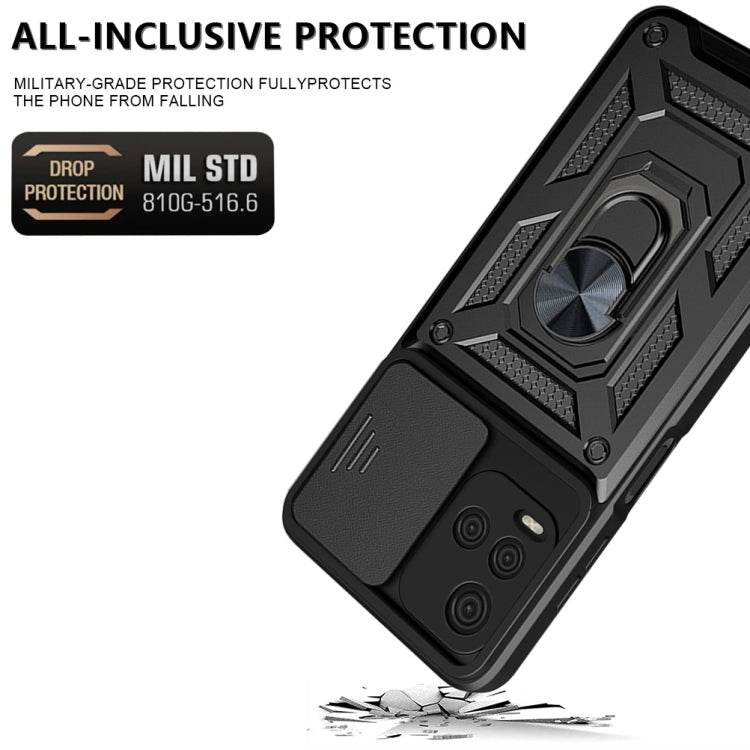 Sliding Camera Cover TPU+PC Phone Case, For OPPO Realme 8i, For OPPO Realme C21Y, For vivo Y21s, For Samsung Galaxy A03 5G 164mm, For Samsung Galaxy A13 4G