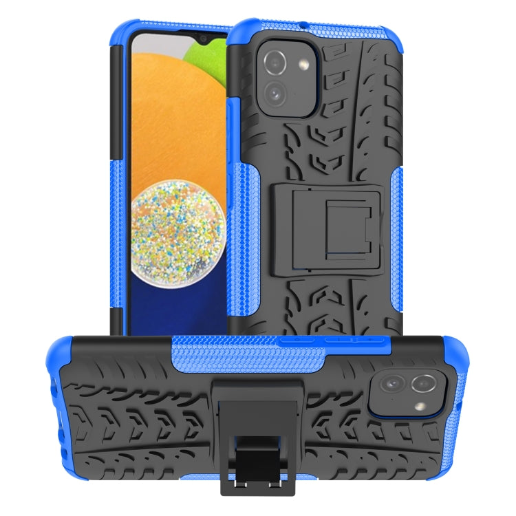Tire Texture TPU + PC Phone Case with Holder, For OPPO Realme 8i, For Xiaomi Redmi Note 11 Pro (China), For Motorola Moto E40, For Samsung Galaxy A03 Global, For Samsung Galaxy A53 5G
