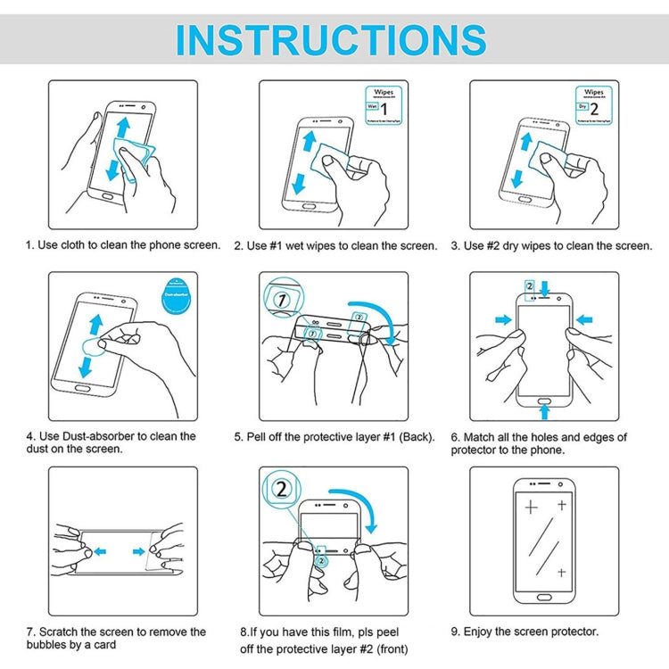 10 PCS 0.26mm 9H 2.5D Tempered Glass Film, For Alcatel Hero N3 8020 (10 PCS), For Sharp Aquos S3 (10 PCS), For Alcatel One Touch Idol 2S (10 PCS), For Sharp Aquos Sense 3 (10 PCS), For Alcatel A3 (10 PCS), For Sharp Aquos Sense 3 Plus (10 PCS)���������...