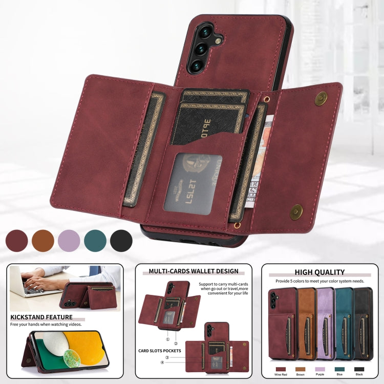 Three-fold Leather Phone Case with Card Slot & Wallet & Holder, For Samsung Galaxy A13 5G, For Samsung Galaxy A32 4G, For Samsung Galaxy A32 5G, For Samsung Galaxy S20, For Samsung Galaxy S20+, For Samsung Galaxy S21, For Samsung Galaxy S21+�����������...