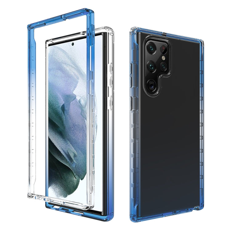 Transparency Two-color Gradient PC+TPU Phone Case, For Samsung Galaxy S22 5G, For Samsung Galaxy S22+ 5G, For Samsung Galaxy S22 Ultra 5G