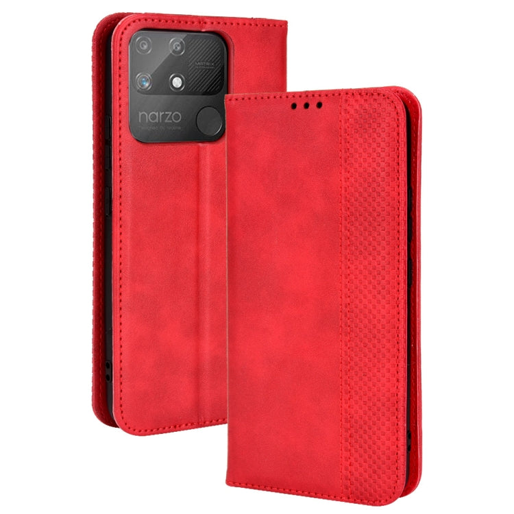 Magnetic Buckle Retro Texture Leather Phone Case