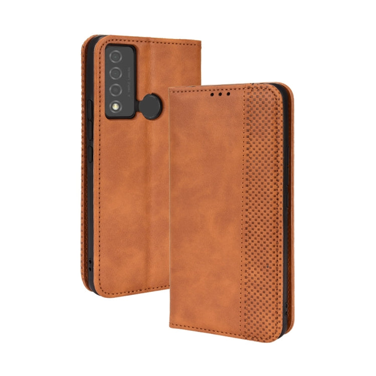 Magnetic Buckle Retro Texture Leather Phone Case