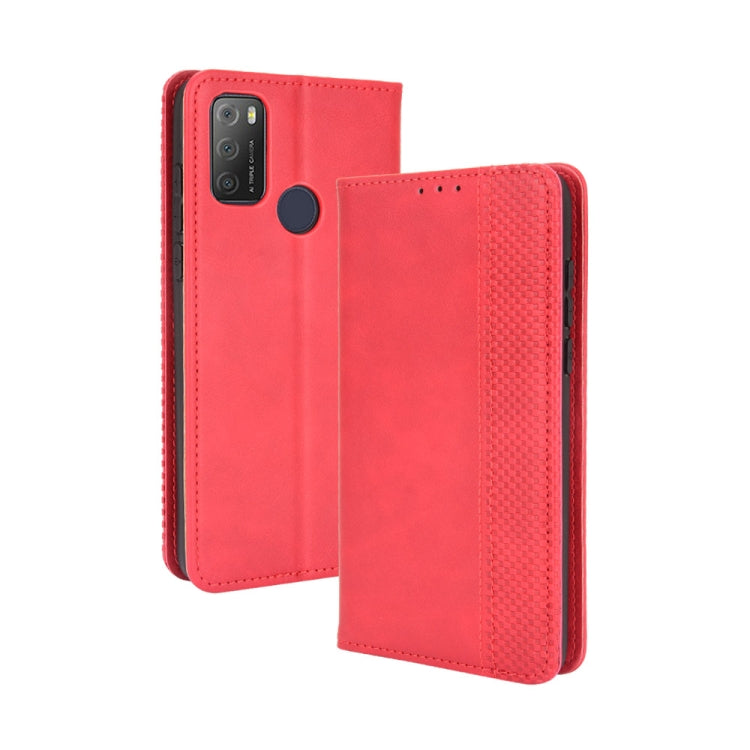 Magnetic Buckle Retro Texture Leather Phone Case