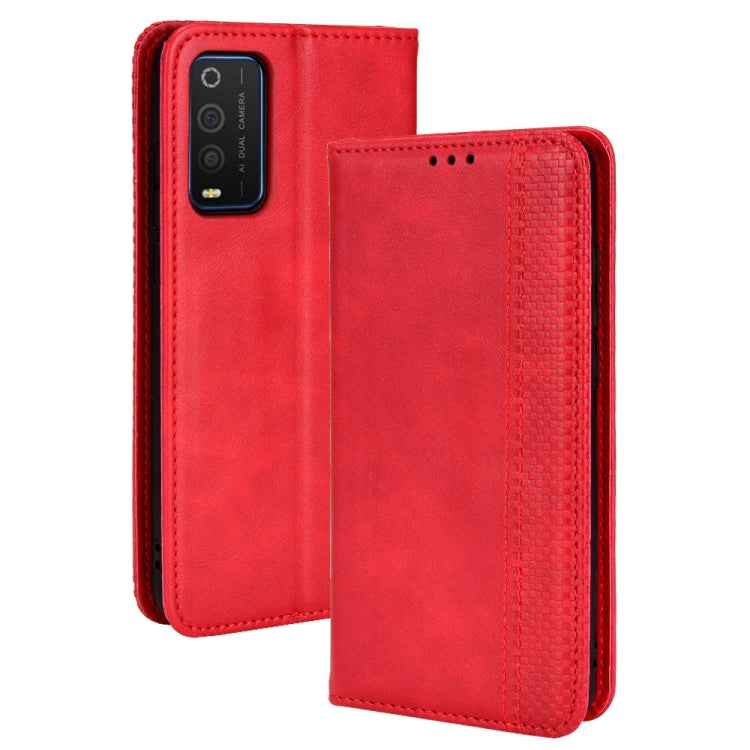 Magnetic Buckle Retro Texture Leather Phone Case