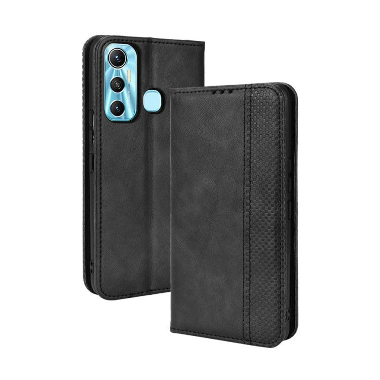 Magnetic Buckle Retro Texture Leather Phone Case