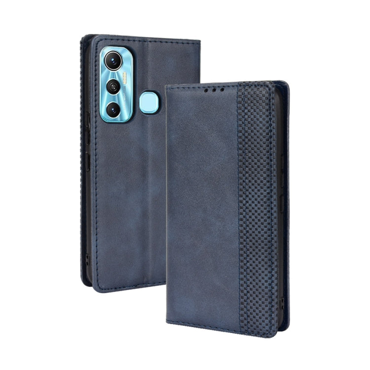 Magnetic Buckle Retro Texture Leather Phone Case