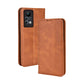 Magnetic Buckle Retro Texture Leather Phone Case