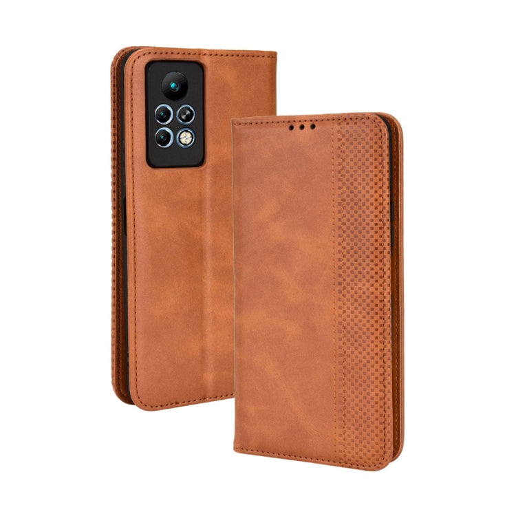Magnetic Buckle Retro Texture Leather Phone Case