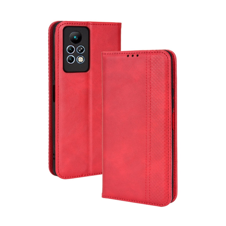 Magnetic Buckle Retro Texture Leather Phone Case