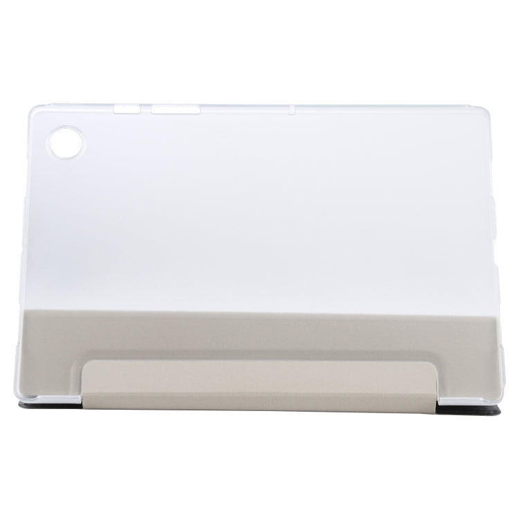 Silk Texture 3-fold Leather Tablet Case, For Samsung Galaxy Tab A8 10.5 2021 X200 / X205