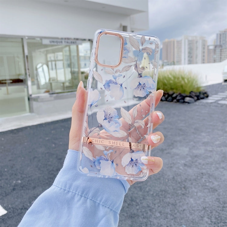 Translucent Plating Flower Phone Case, For Samsung Galaxy S22 5G, For Samsung Galaxy S22+ 5G, For Samsung Galaxy S22 Ultra 5G, For Samsung Galaxy S21 5G, For Samsung Galaxy S21+ 5G, For Samsung Galaxy S21 Ultra 5G