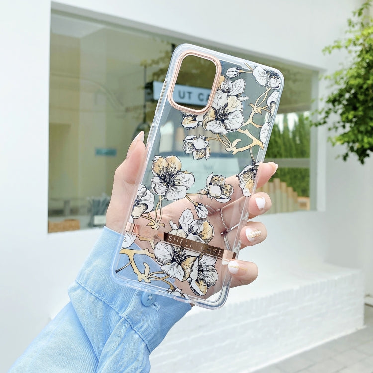 Translucent Plating Flower Phone Case, For Samsung Galaxy S22 5G, For Samsung Galaxy S22+ 5G, For Samsung Galaxy S22 Ultra 5G, For Samsung Galaxy S21 5G, For Samsung Galaxy S21+ 5G, For Samsung Galaxy S21 Ultra 5G