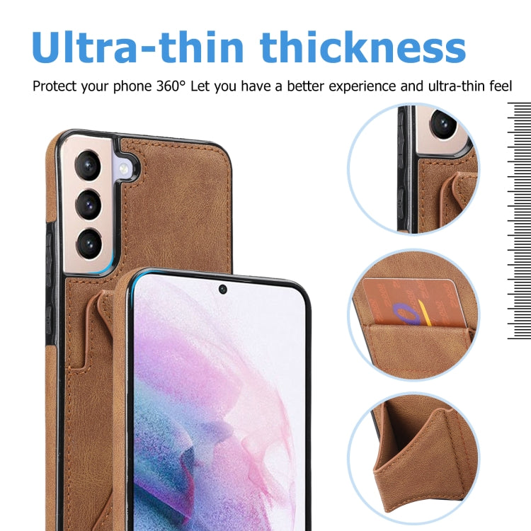 Ultra-thin Shockproof Phone Case with Holder, For Samsung Galaxy S22 5G, For Samsung Galaxy S22+ 5G, For Samsung Galaxy S22 Ultra 5G