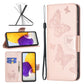 Two Butterflies Embossing Leather Phone Case, For Samsung Galaxy A13 4G, For Samsung Galaxy A33 5G, For Samsung Galaxy A73 5G, For Xiaomi 12