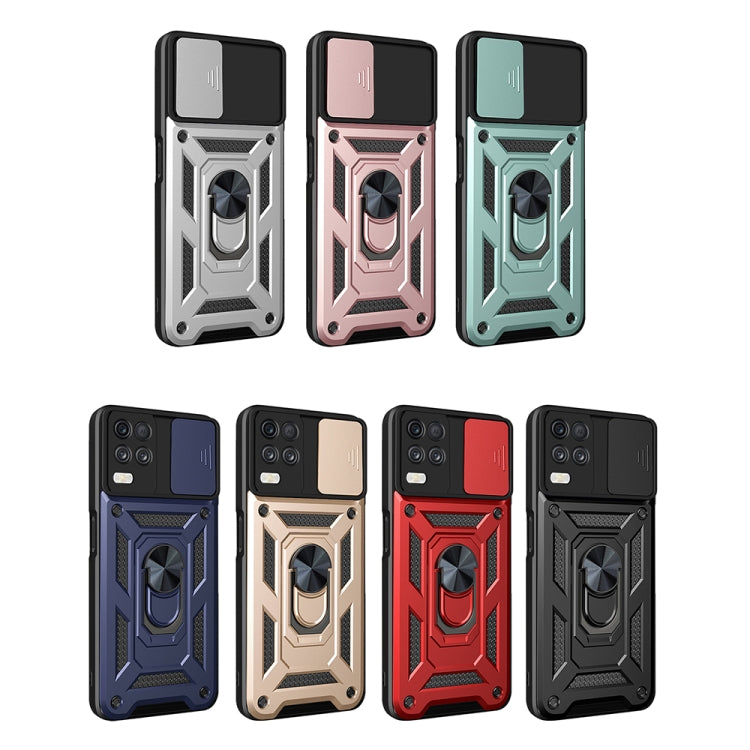 Sliding Camera Design TPU + PC Phone Case, For Samsung Galaxy A22 5G, For OPPO Realme 8 5G