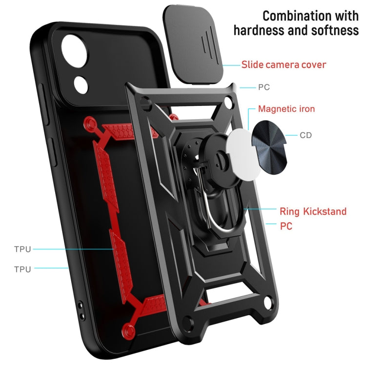 Sliding Camera Cover Design TPU+PC Phone Case