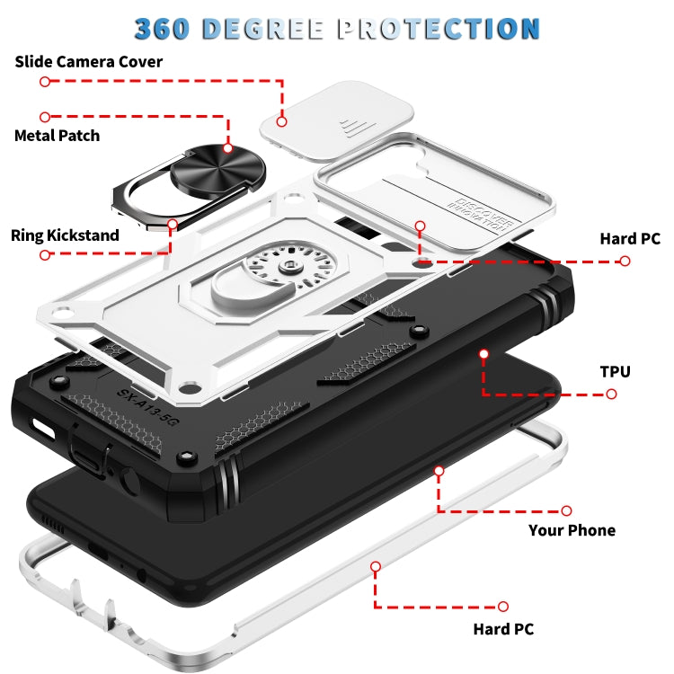 Sliding Camera Cover Design TPU + PC Protective Phone Case, For Samsung Galaxy A13 5G