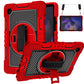 360 Degree Rotation Contrast Color Silicone + PC Tablet Case, For Samsung Galaxy Tab A8 10.5 2021