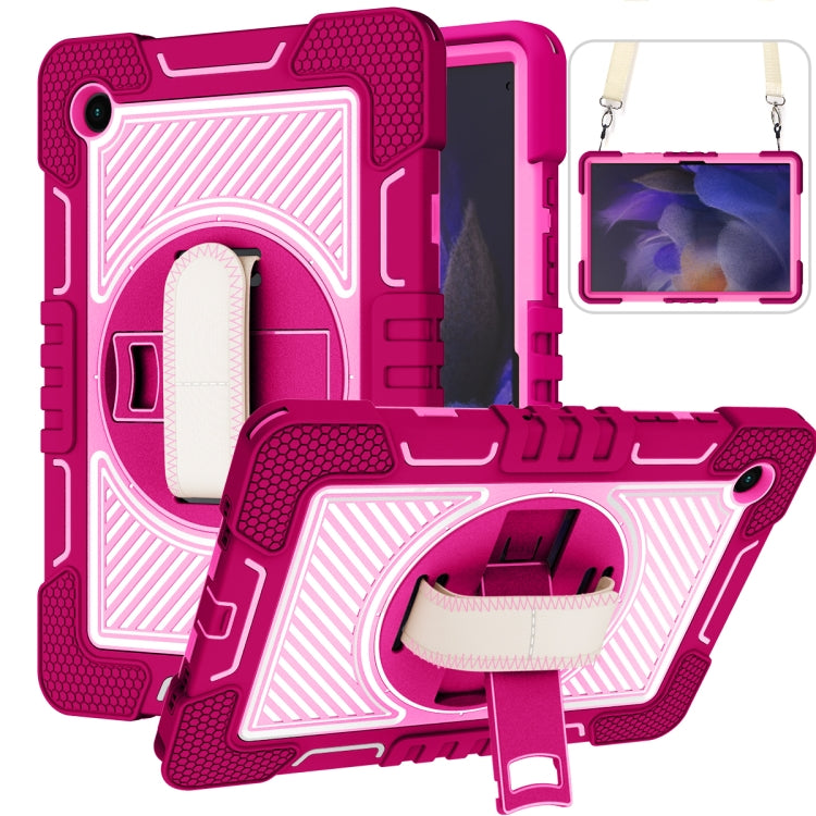 360 Degree Rotation Contrast Color Silicone + PC Tablet Case, For Samsung Galaxy Tab A8 10.5 2021