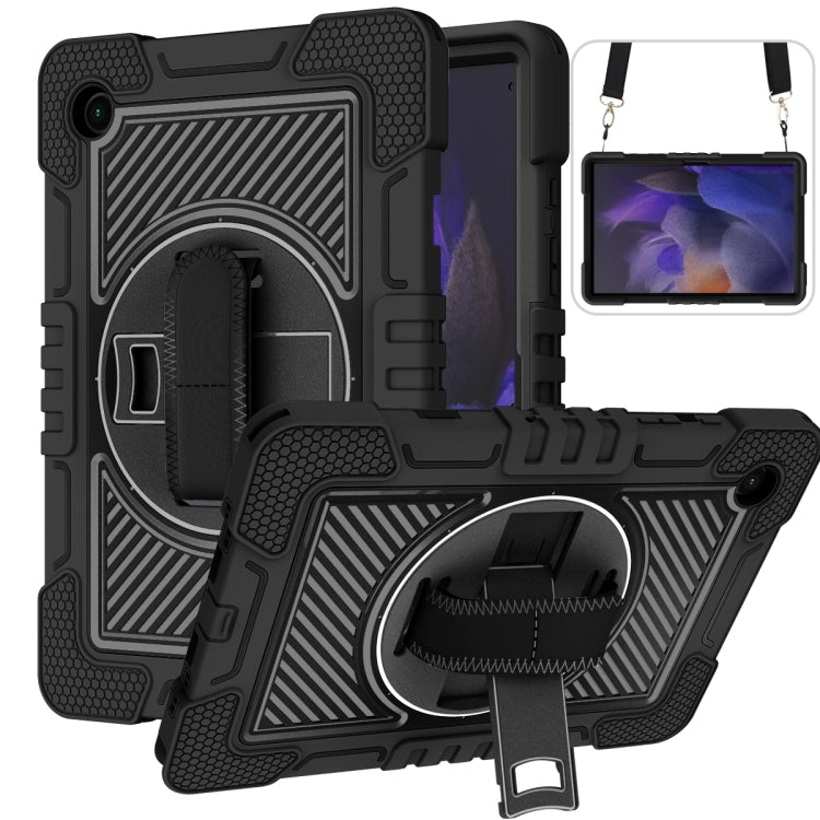 360 Degree Rotation Contrast Color Silicone + PC Tablet Case, For Samsung Galaxy Tab A8 10.5 2021
