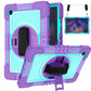 360 Degree Rotation Contrast Color Silicone + PC Tablet Case, For Samsung Galaxy Tab A8 10.5 2021
