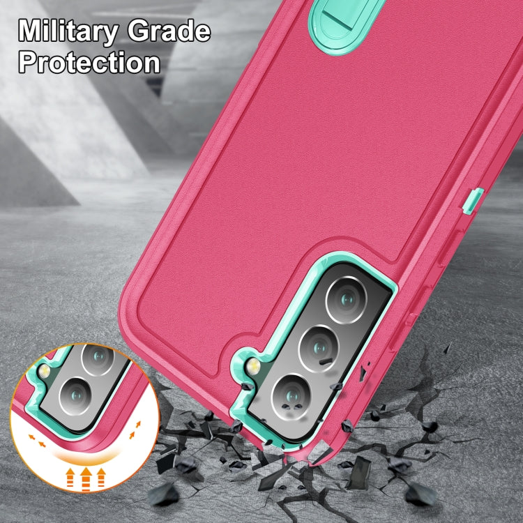 3 in 1 Rugged Holder Phone Case, For Samsung Galaxy S22 5G, For Samsung Galaxy S22+ 5G, For Samsung Galaxy S22 Ultra 5G