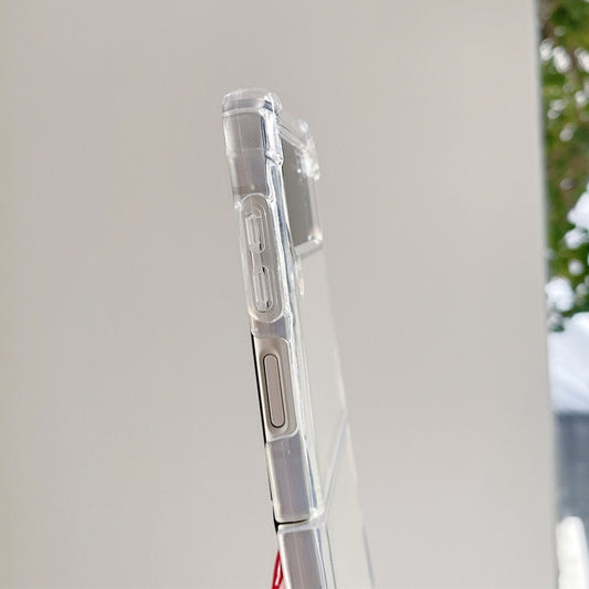 For Samsung Galaxy Z Flip4 Transparent TPU Shockproof Phone Case , For Samsung Galaxy Z Flip4