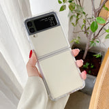 For Samsung Galaxy Z Flip4 Transparent TPU Shockproof Phone Case , For Samsung Galaxy Z Flip4