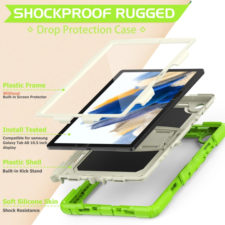 Shockproof Beige Silicone + PC Tablet Protective Case