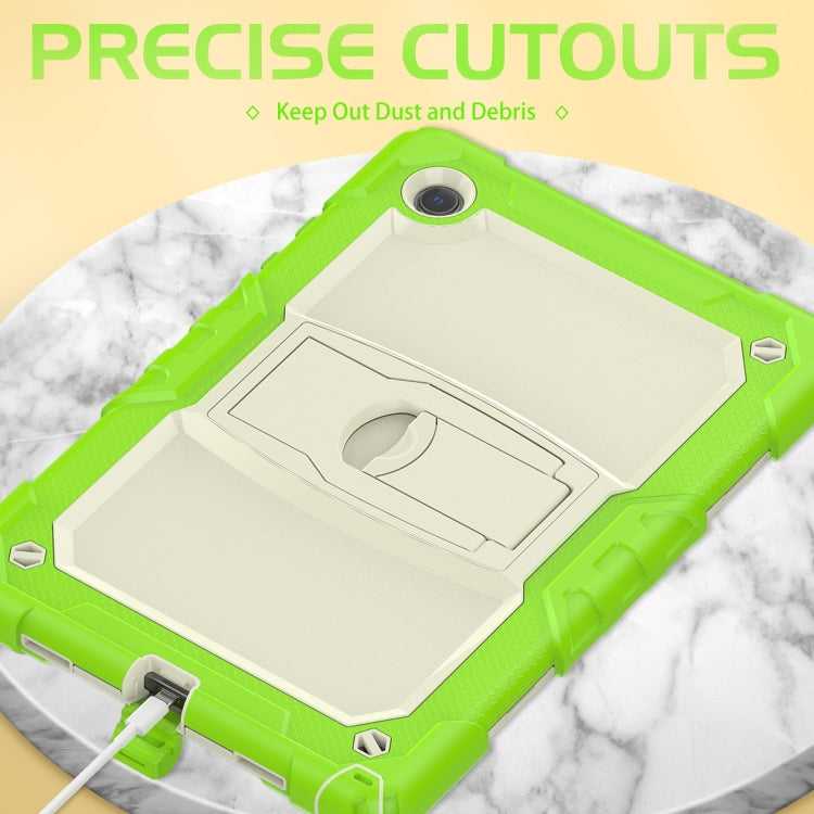 Shockproof Beige Silicone + PC Tablet Protective Case