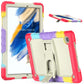 Shockproof Beige Silicone + PC Tablet Protective Case